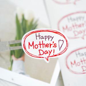 Quality Vinyl Polyester Happy Mother'S Day Stickers For Shipping Boxes for sale