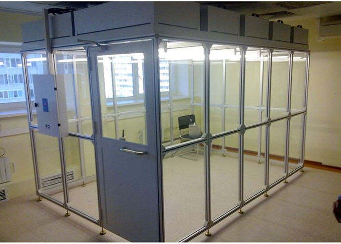 Quality OEM Aluminum Profile Frame Softwall Clean Room ISO 5 ISO 7 Dispensing Booth for sale