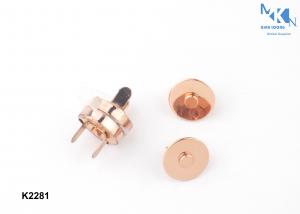 Quality Rose Gold 14mm Magnetic Snaps , Elegant Design Button Clasp Fasteners For Bag for sale