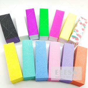 Quality Disposable Sponge  Fingernail Buffer Block Customized  Color 6 Ways 4 Ways for sale