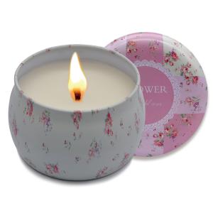 China Wholesale Different Scented Soy Wax Candles in Round Travel Tin Box on sale