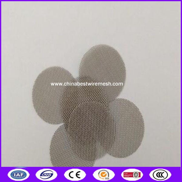 Quality 17mm Stainless steel wire 60 mesh screen filter for tobacco smoking made in china for sale