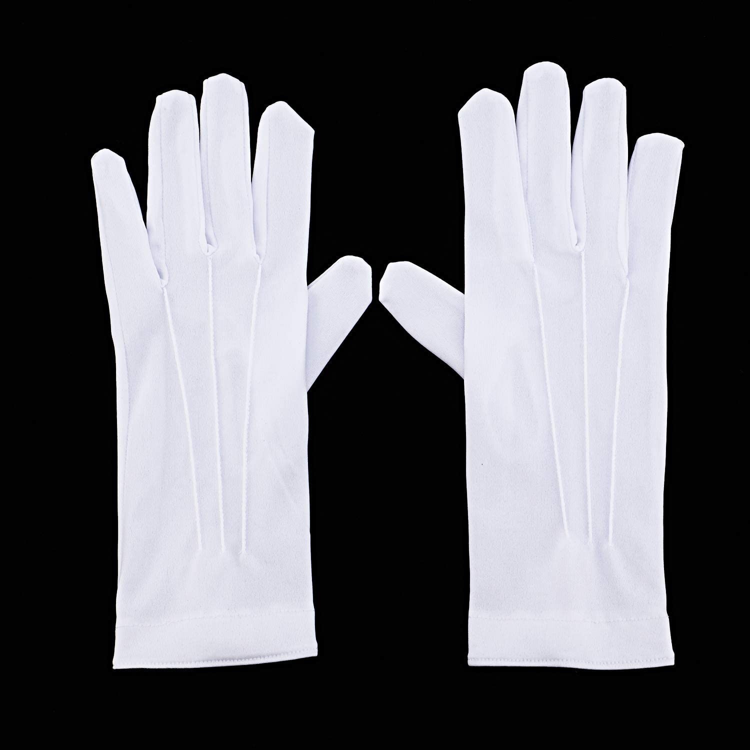 Quality 100% Nylon Knitted White Cotton Canvas Work Gloves 26cm for sale
