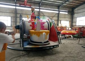 Quality Indoor / Outdoor Teacup Amusement Ride With Under Base And Transmission System for sale
