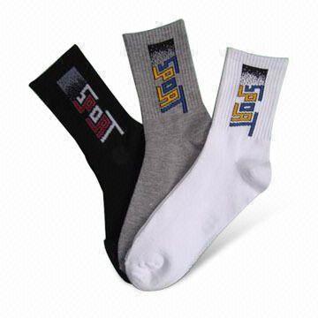 Quality Sports Socks for Men, Available in Size of 40 to 46cm, Can be Packed with Printed Card for sale