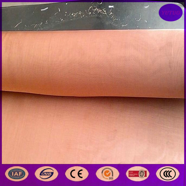 Quality 100 Mesh Copper Mesh Screen 0.0045" Wire Dia.for EMI/RFI Shielding in stock made inchina for sale