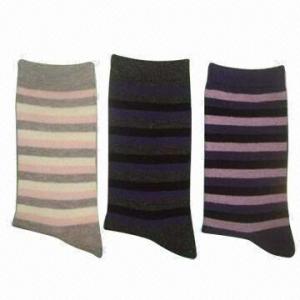 Quality Women's Leisure Socks, Made of 95% Polyester and 5% Spandex for sale