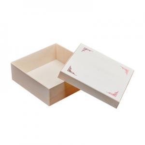 Quality OEM Logo Rectangle Sushi Takeaway Boxes Poplar Wood Food Takeaway Packaging for sale