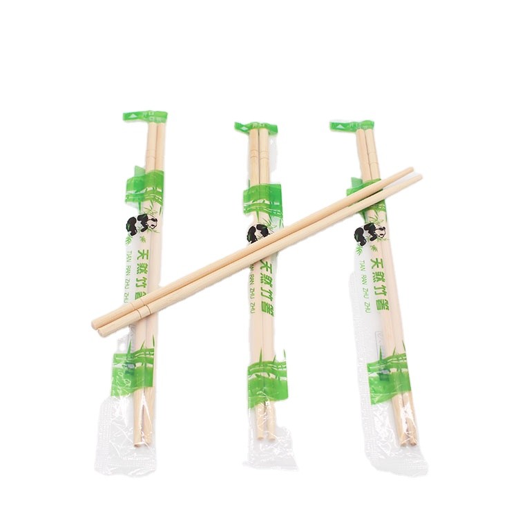 Quality Customized Logo Round Disposable Bamboo Chopsticks 240mm*4.8mm for sale
