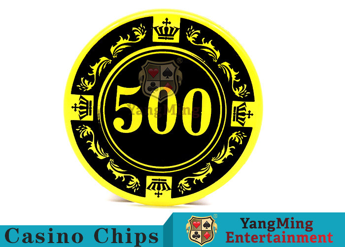 Quality 12g Colorful Casino Quality Poker Chips With Crown Screen Convenient To Carry for sale