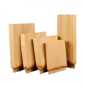 Quality Biodegradable Brown Oil Proof Takeaway Paper Bags OEM ODM for sale