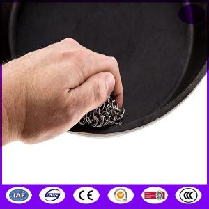 Quality Metal Ring chainmail scrubber for pan cleaning  from china supplier for sale