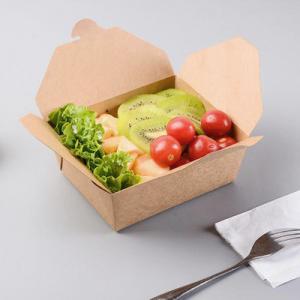 Quality 770ml 1270ml 1900ml Cardboard Takeaway Boxes For Salad Sushi for sale