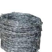 Quality 4 Point Metal Netting Mesh Galvanized Steel Barbed Wire Rustproof  45g/Mm2 Zinc for sale