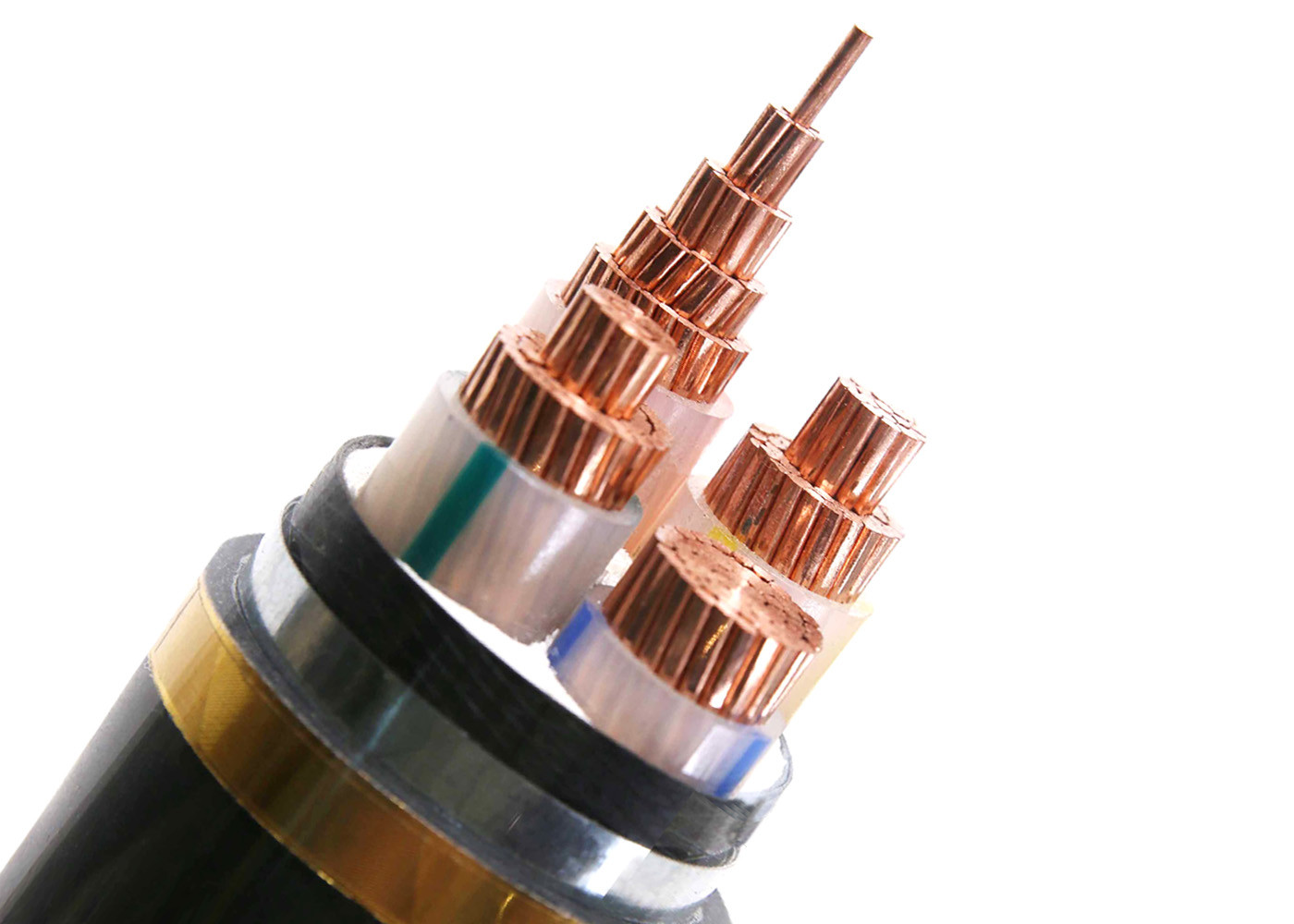 Quality 600/1000V Metal Armored Power Cables Copper Conductor 5 Cores for sale