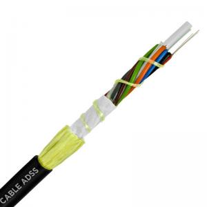Quality 12-288core ADSS 100-1000m Self Supporting Aerial Cable for sale