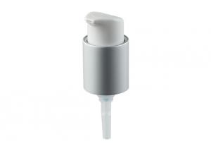 Quality Aluminum Silver Closure Cream Pump Dispenser 24/410 With Plastic Pp Material for sale