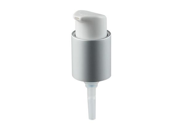 Buy Aluminum Silver Closure Cream Pump Dispenser 24/410 With Plastic Pp Material at wholesale prices