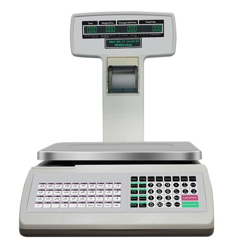 Quality High Accuracy Cash Register Scale 30kg Bill Ticket Receipt Printing Scale for sale