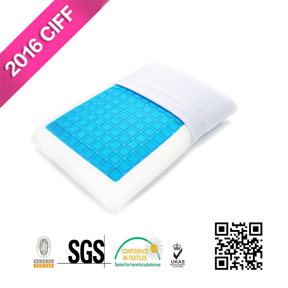 Quality Orthopedic Contour Memory Foam Pillow Cooling Comfort Gel Cushion Gel-infused Memory Foam Pillow | MEIMEIFU for sale