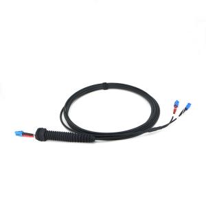 Quality DX LC Connector CPRI Fiber Cable NSN Boot FTTA 50m 2 Core for sale