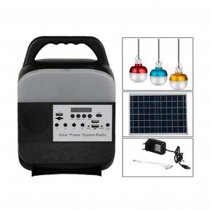 Quality IP55 8000mah Portable Radio Solar Powered LED Lights For Inside House for sale