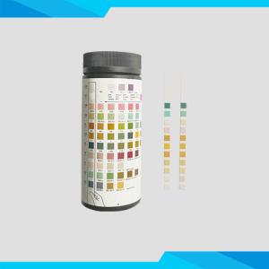 Quality 1-14 Parameter Urine Test Solution , Urinalysis Reagent Strips Biochemical Assay for sale
