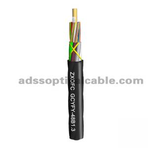 Quality 4*12 SM Gel Free Cable , MicroDuct Air Blowing G652d Fiber Optic Cable HDPE for sale