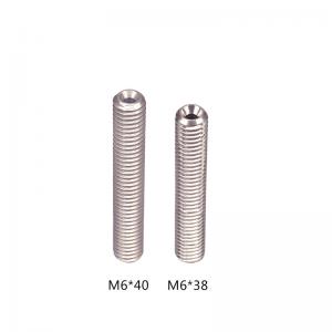 Quality Screw Thread Stainless Steel M6 3D Printer Throat Length 38mm 35mm for sale