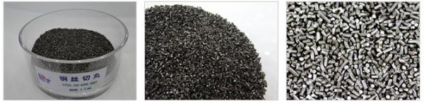 metal abrasive steel cut wire shot blasting for surface cleaning