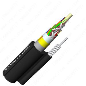 Quality GYFTC8A Self Supporting Armored Optical Fiber Cable 24F Adss for sale