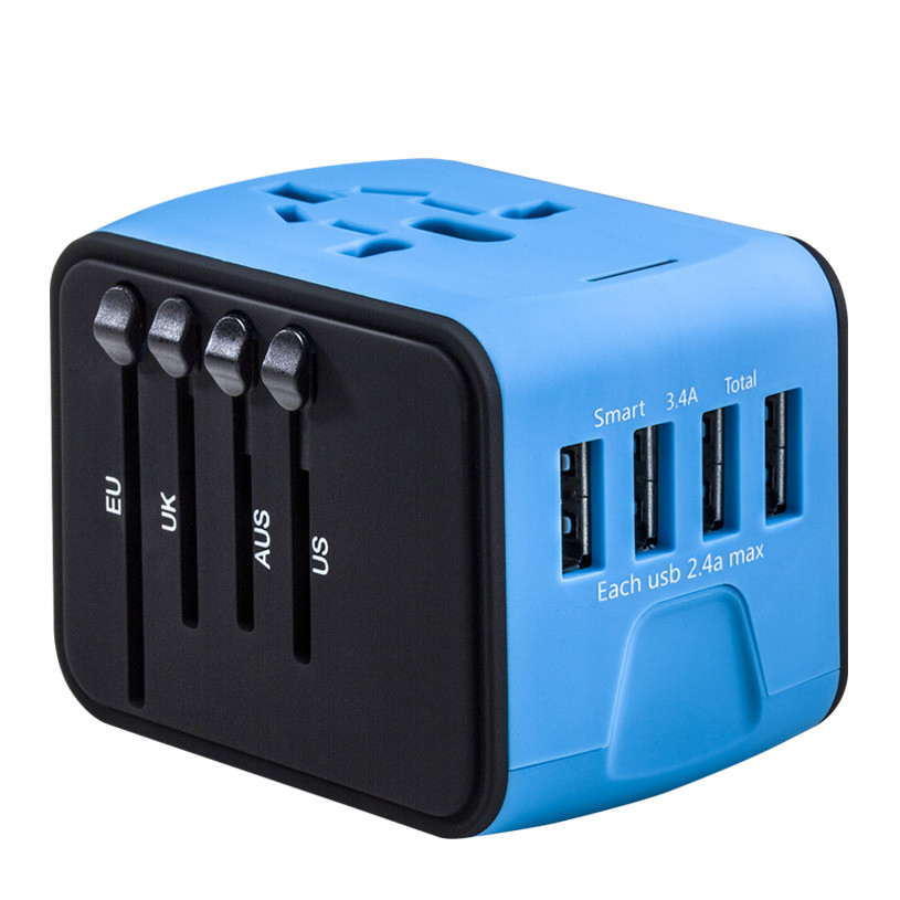 China USB AC/DC Adapter 4 USB Power Adapter Electric Plug Adapter on sale