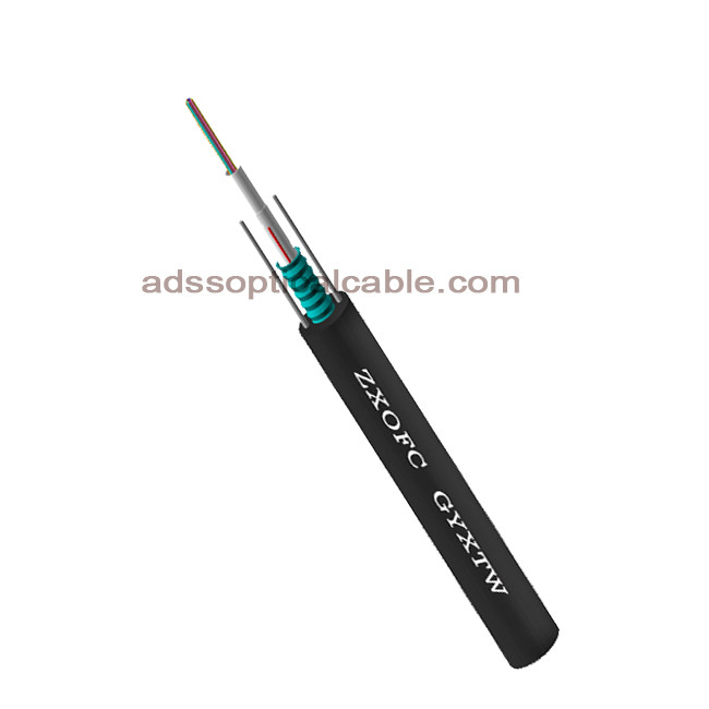 Quality Single Mode Waterproof Fiber Optic Cable / Outdoor 12 Strand Fiber Optic Cable for sale