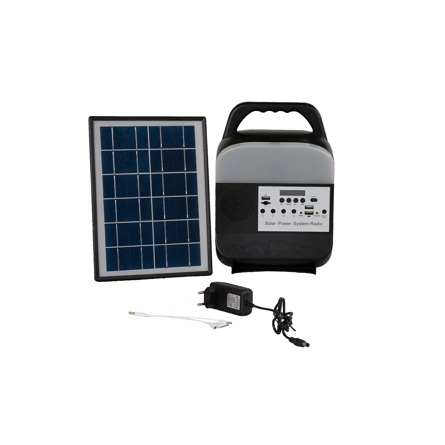 Quality Portable 6 Volt Solar Home Lighting System Colorful Reading Lights With Solar Panel for sale