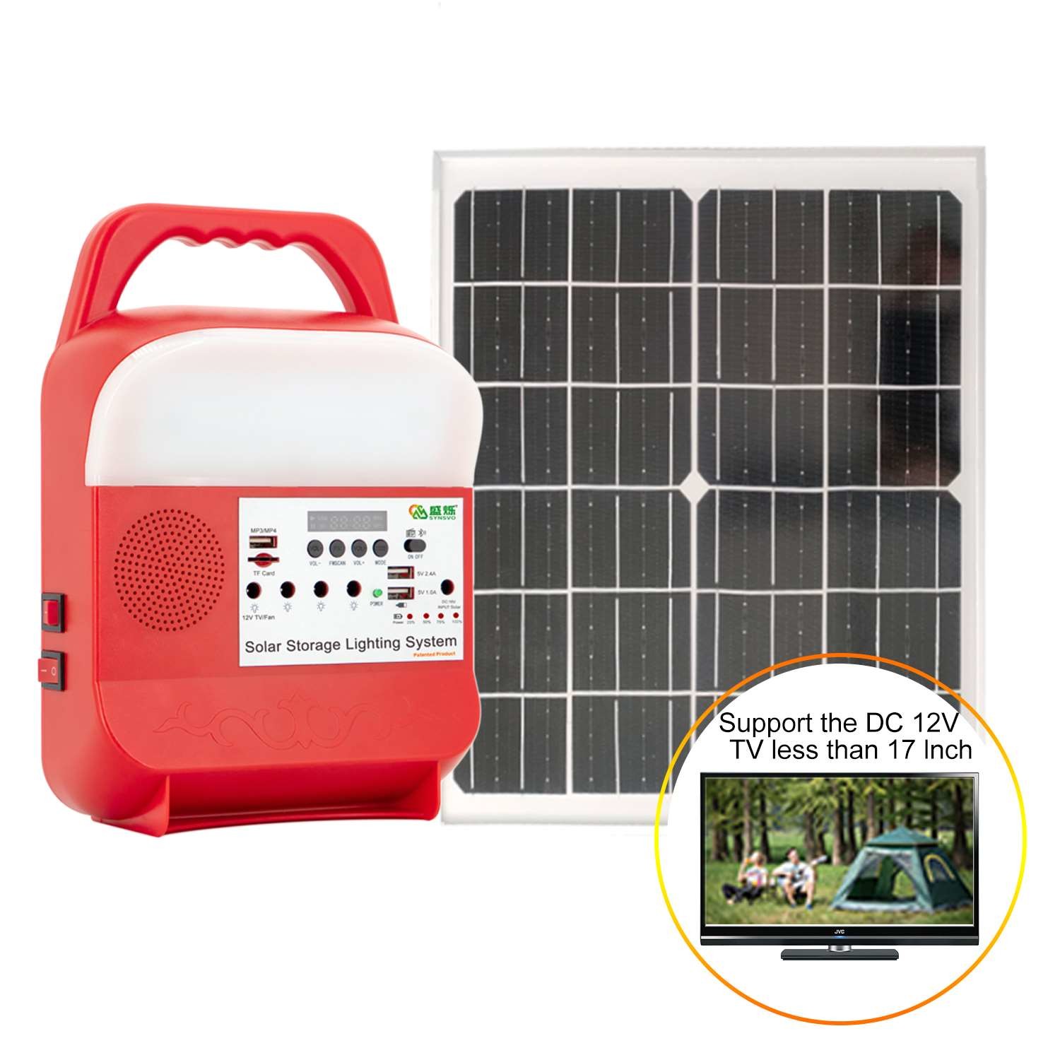 Quality Rechargeable Portable LED Solar Emergency Lamp Home Garden Camping 1.6A for sale