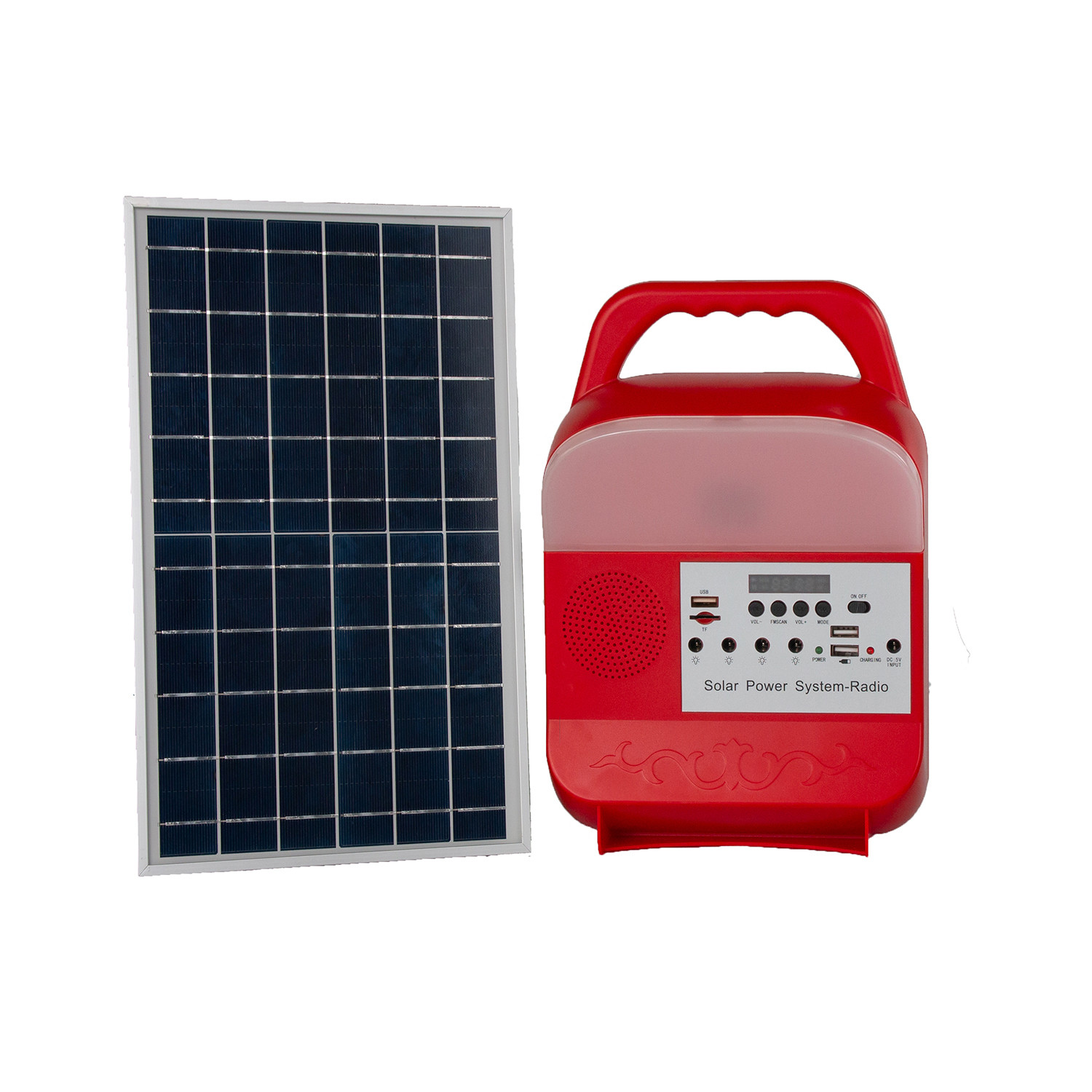 Quality 9W Solar Panel Lighting System Solar Emergency Light With Mobile Charger for sale