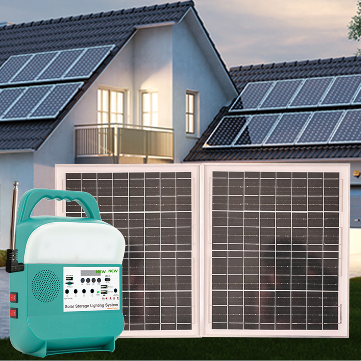 Quality 32W 16V Solar Light Kits For Home Use Solar Powered Fairy Lights SRE-816 for sale