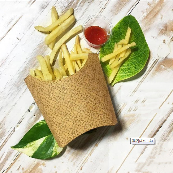 Quality OEM ODM Fried Chicken Disposable French Fry Holder Glossy Lamination for sale