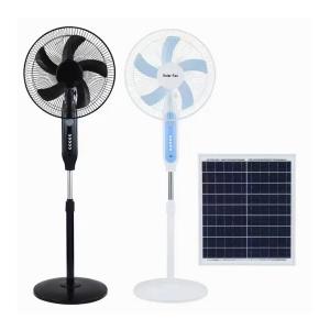 Quality 25W Solar Powered Outdoor Fan With USB+Night Light 3 Gears Solar Fan for sale