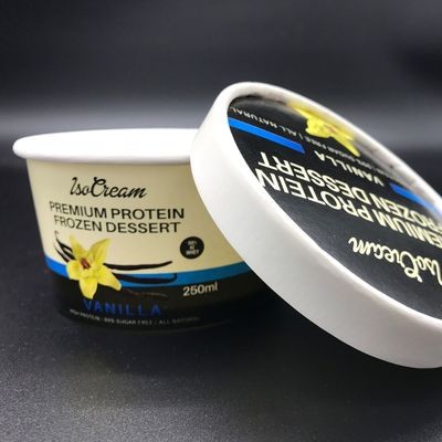 Quality ISO 3oz 5oz 8oz Disposable Ice Cream Cups Flexo Offset Printing for sale