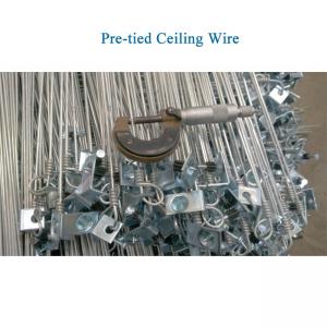 Quality 12 Gauge 6 feet Acoustical Pre Tied Ceiling Wire attached a 1-1/4&quot; pin and 90° Clip for sale