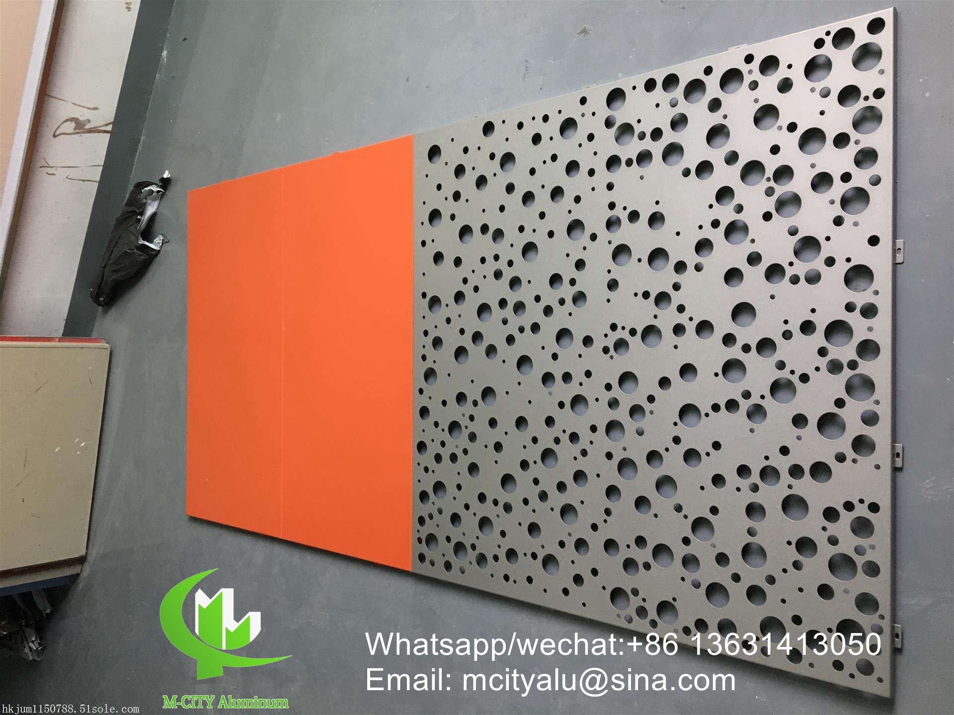 Quality perforated 3mm metal aluminum cladding panel with powder coated for facade curtain wall solid panel single panel for sale
