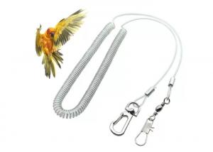 Quality Long Spring Parrot Safe Rope Straps Securing Wire Inside Platic Clear PU Coated for sale
