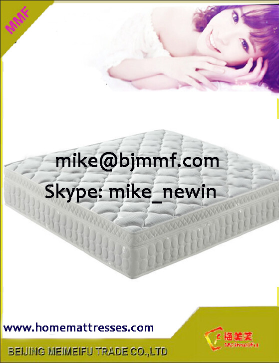 Quality Euro Top Pocket Spring Mattresses with Coconut Fiber for sale