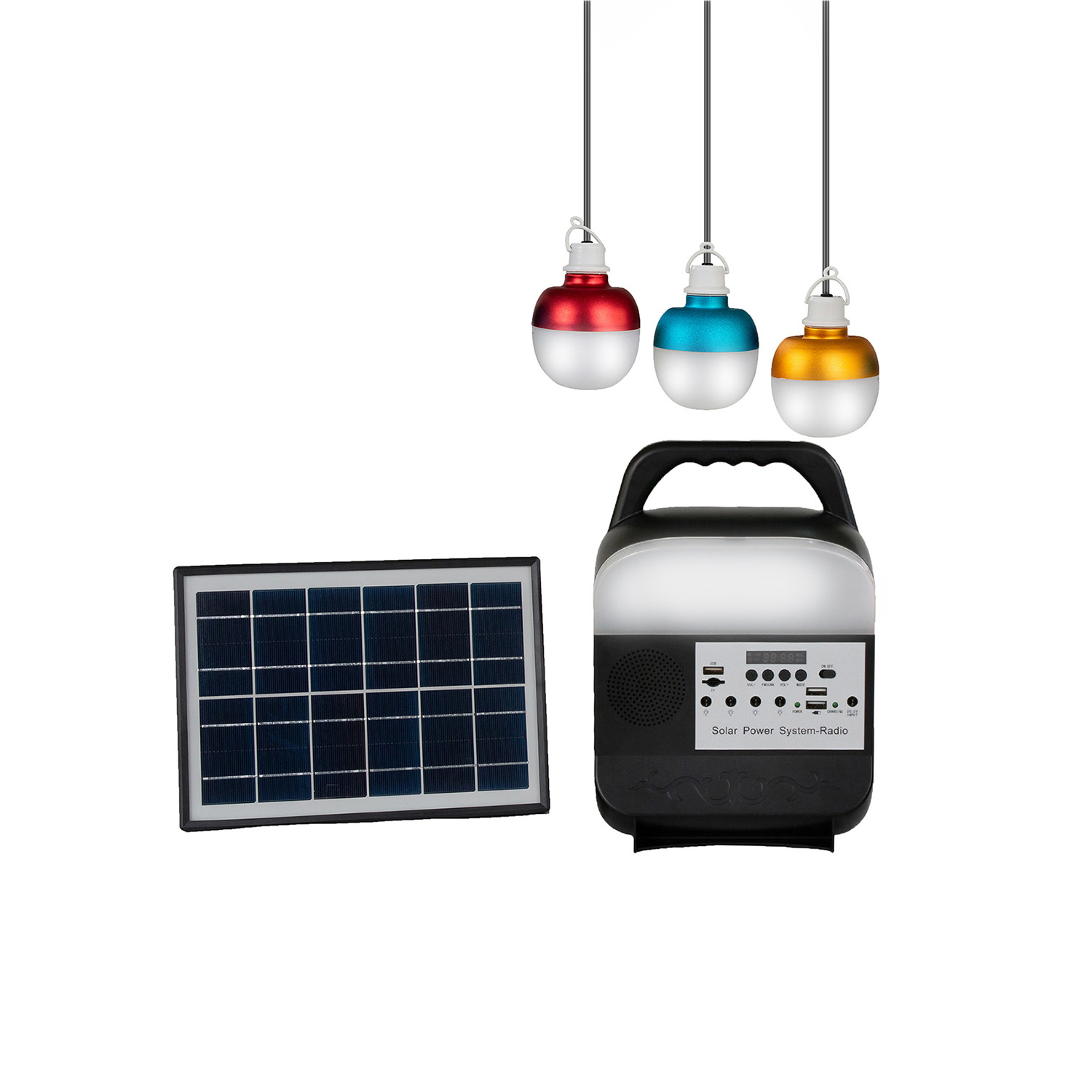 Quality 8000mah 5W 6V Portable Solar Camping Light For Garage for sale