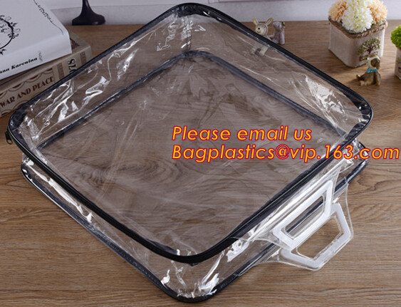 Quality Eco-friendly wholesale travel cosmetic bag clear zipper pvc cosmetic bag for women for sale