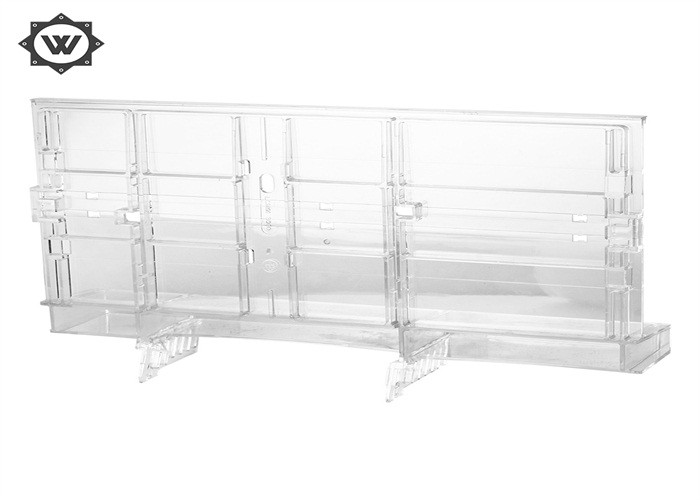 Quality Clear Acrylic Plastic Molding , Moulded Plastic Components Acrylic Makeup Display for sale