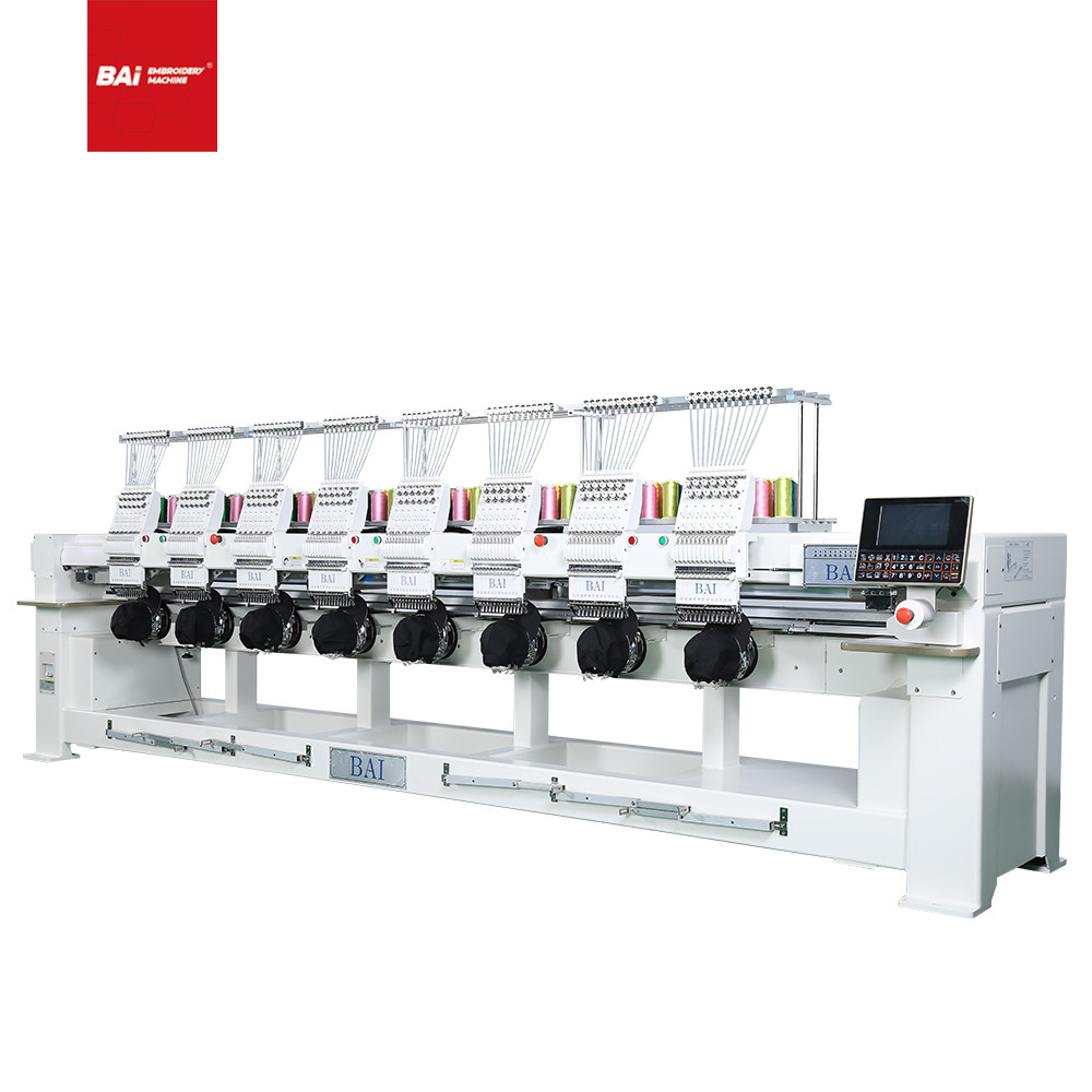 Quality Electrical 8 Head Embroidery Machine 400mm High Speed Multi Color for sale