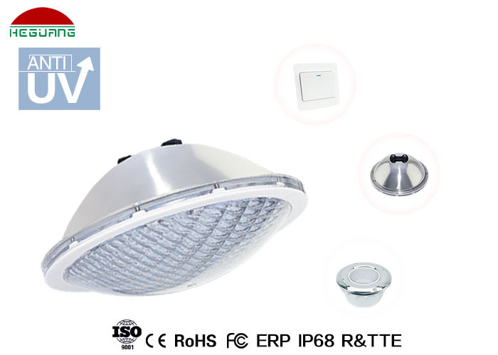 IP68 AC 12V 14W RGB switch ON / OFF control 316 stainless steel PAR56 LED Pool Light