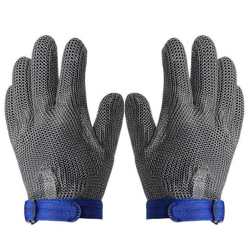 Quality Meat Processing Slaughtering Anti Cut Metal Mesh Gloves 304 SS for sale